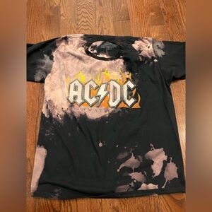 AC/DC Graphic Tie-Dye T-Shirt